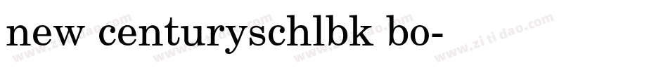 new centuryschlbk bo字体转换